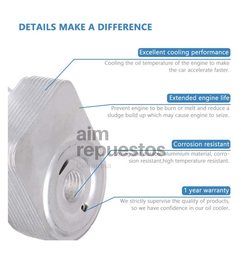 Enfriador Aceite Dodge Journey 2009 2.4 - Aim Repuestos Colombia